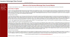 Desktop Screenshot of insurancebrokerageclasscounsel.com