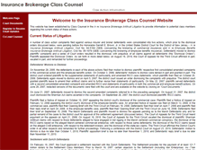 Tablet Screenshot of insurancebrokerageclasscounsel.com